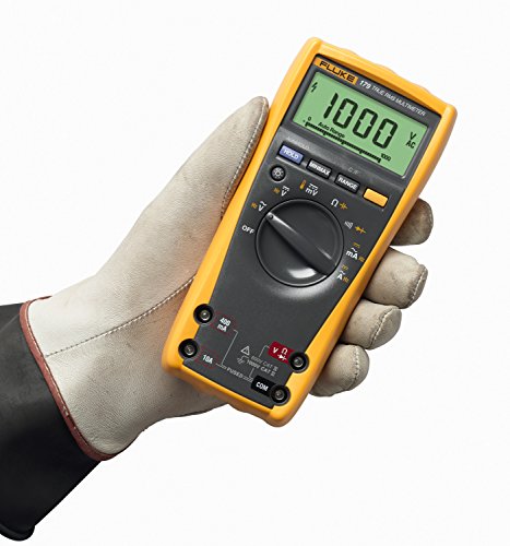 Fluke 179 Multimeter With Backlight, Includes Built-In Thermometer To Measure Temperature, Measures True-Rms Ac Current And Voltage, Frequency, Capacitance, Resistance, Continuity And Diode #TOP1
