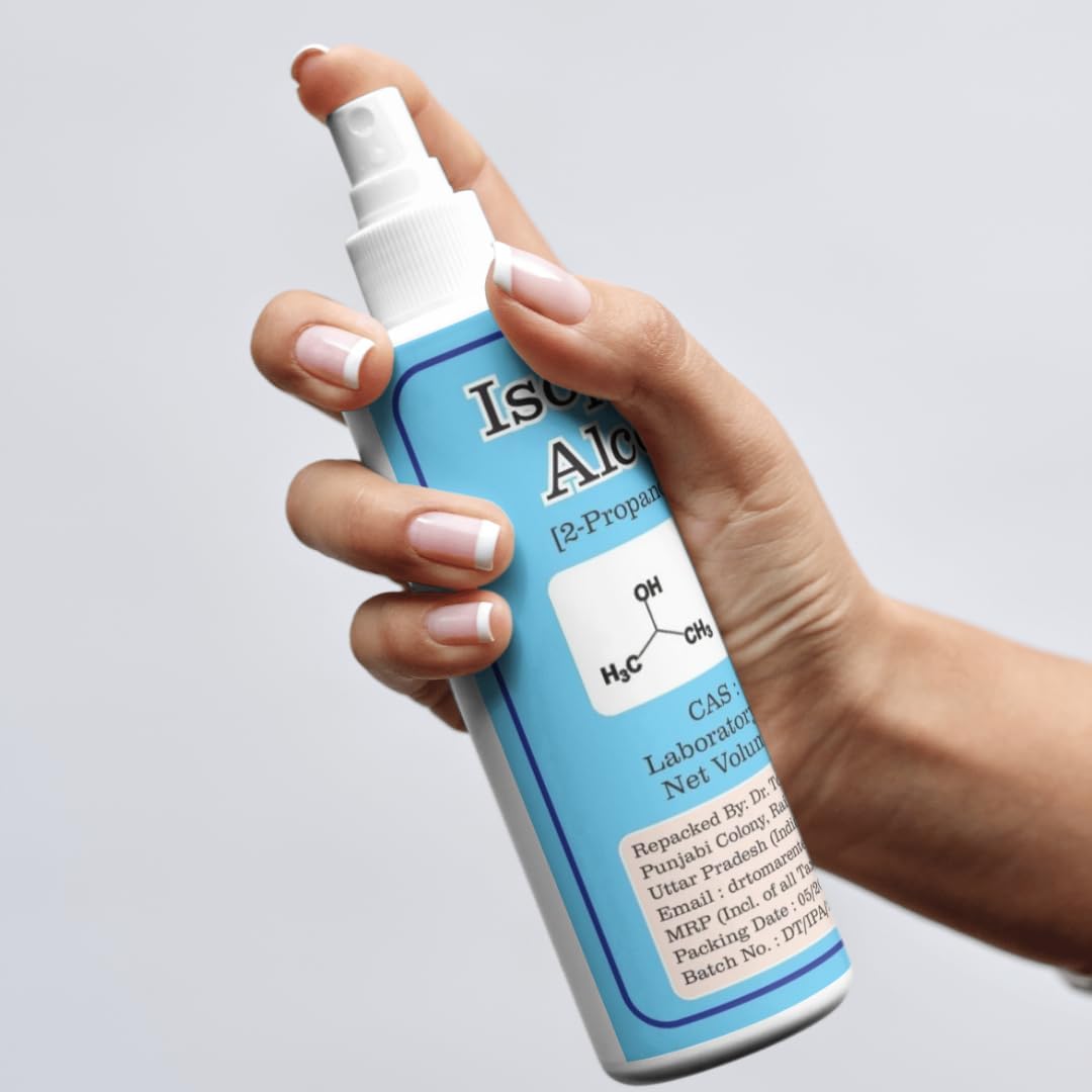 Isopropyl alcohol (IPA) 99.9% Spray | (CH3)2-CH-OH CAS: 67-63-0 | Premium Grade Pure without mixing | For Technical Use | 100ML-image-24