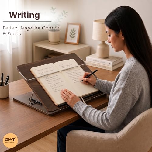 Image of Goodwill Tech Walnut Wooden Tabletop Board - 12x16 Inch Portable Writing, Drawing & Study Surface for Home, School & Office