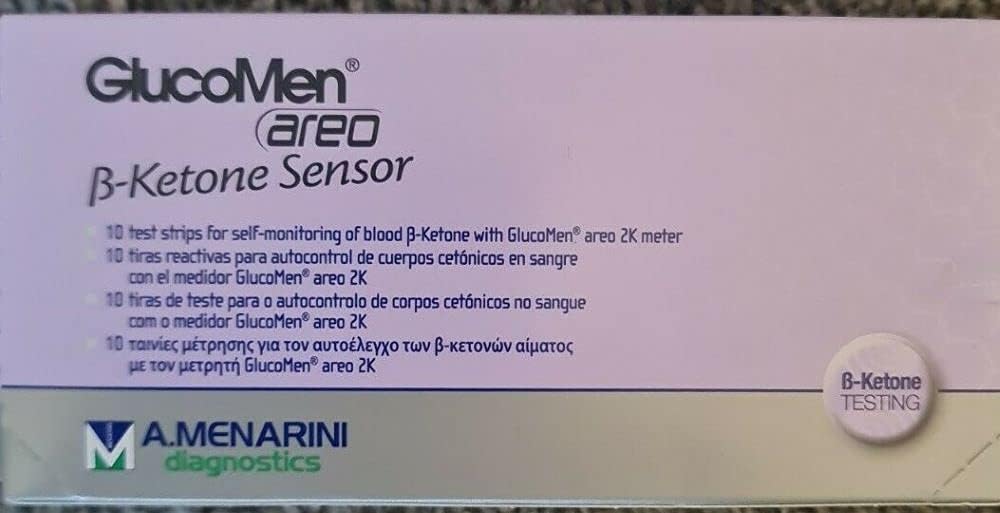 Glucomen Areo B-Ketone Test Sensor Strips (x10)
