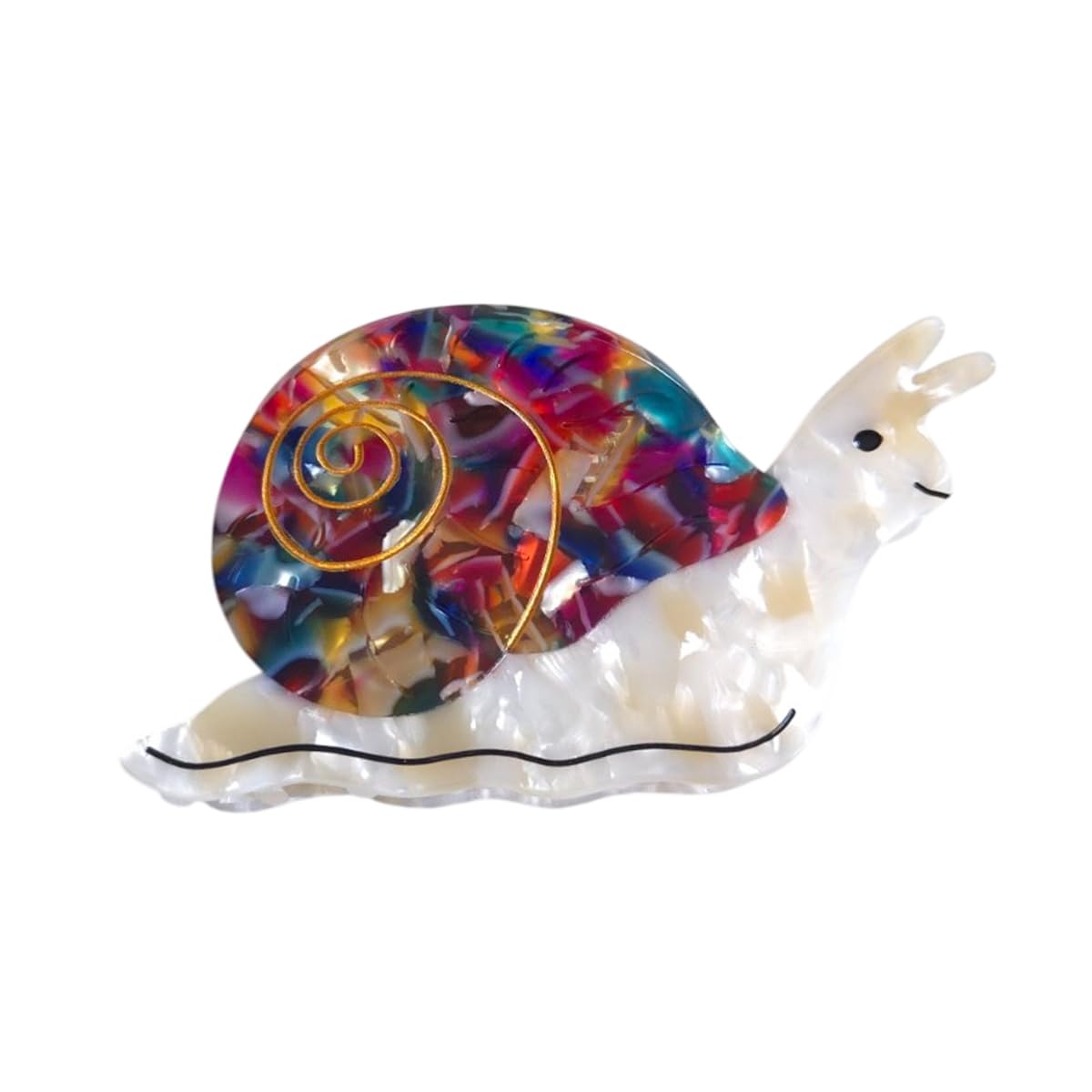 Translucent Green Snail Hair Clip,Acetate Claw Clips,Hair Clips for Women