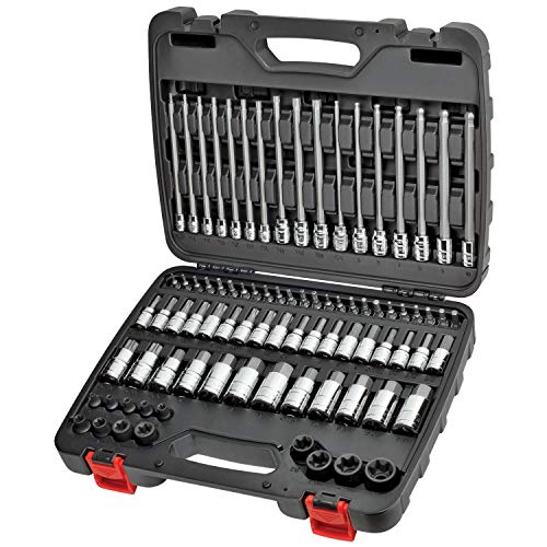 CARBYNE 84 Piece Master Hex & Torx Bit Socket Set | SAE & Metric, S2 Steel Bits | 1/4
