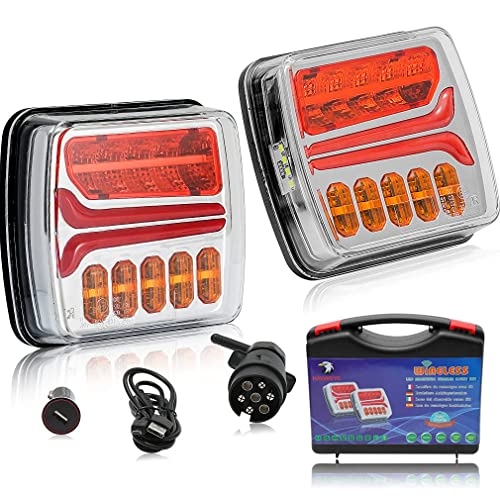 Hawkeye LED Magnetisch Kabellos Anhänger Rücklichter, 12V Wasserdicht Kabellos Anhänger Rücklicht Kontrollleuchte, mit… – Bild 4