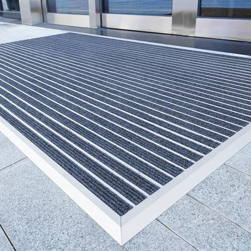 Alfombrillas de barro resistentes, absorbentes para interiores, para entradas, patios y garajes, ideal para dueños de perros para mantener los suelos limpios y evitar el desorden, diseño