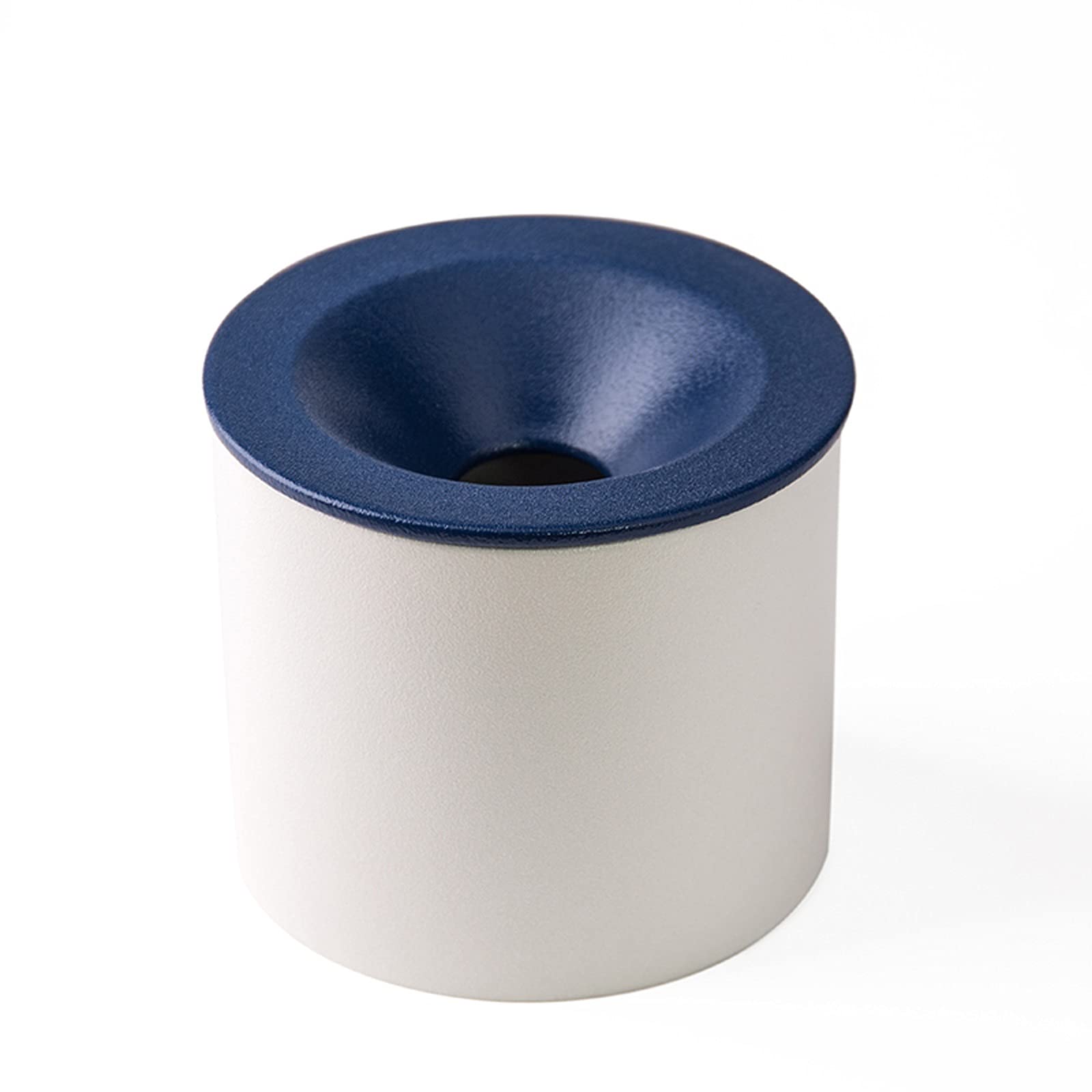 ashtray, Desktop Ashtray Ceramic with Lid Windproof Funnel Large Office Atmosphere Simple(D)