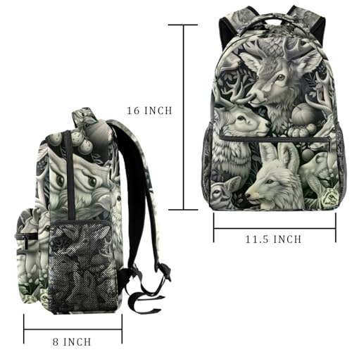 Sac à dos avec porte-bouteille et grand compartiment multicolore