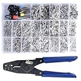 1186 個の圧着工具セット 1186 個のワイヤー端子コネクタ付き自動車電気修理用に簡単に取り付けられますプロフェッショナル圧着工具
