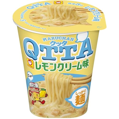 【販路限定品】マルちゃん MARUCHAN QTTA レモンクリーム味 77g×12個のサムネイル