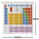Duschvorhang Badewannen-Vorhang; Wasserdichter, Waschbarer Anti-Schimmel Badvorhang aus 100% Polyester für Badewanne & Duschwanne; Periodensystem der Elemente für Breaking Bad Fans (Periodensystem)