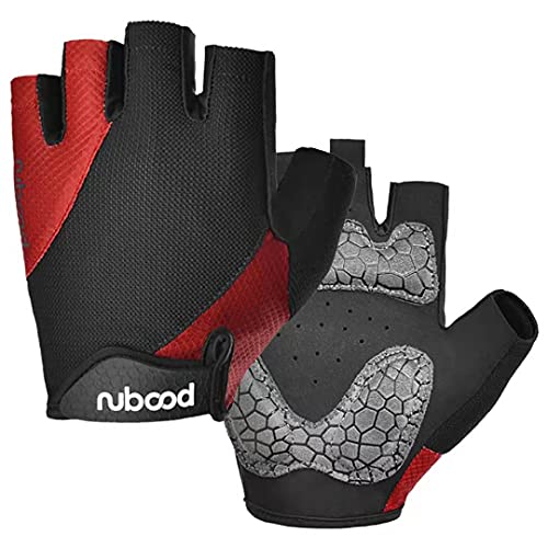 MeYuxg Sports Gants de cyclisme rembourrés, mi-doigts, amortisseurs et antidérapants, respirants, gants de vélo de course pour hommes/femmes Cover