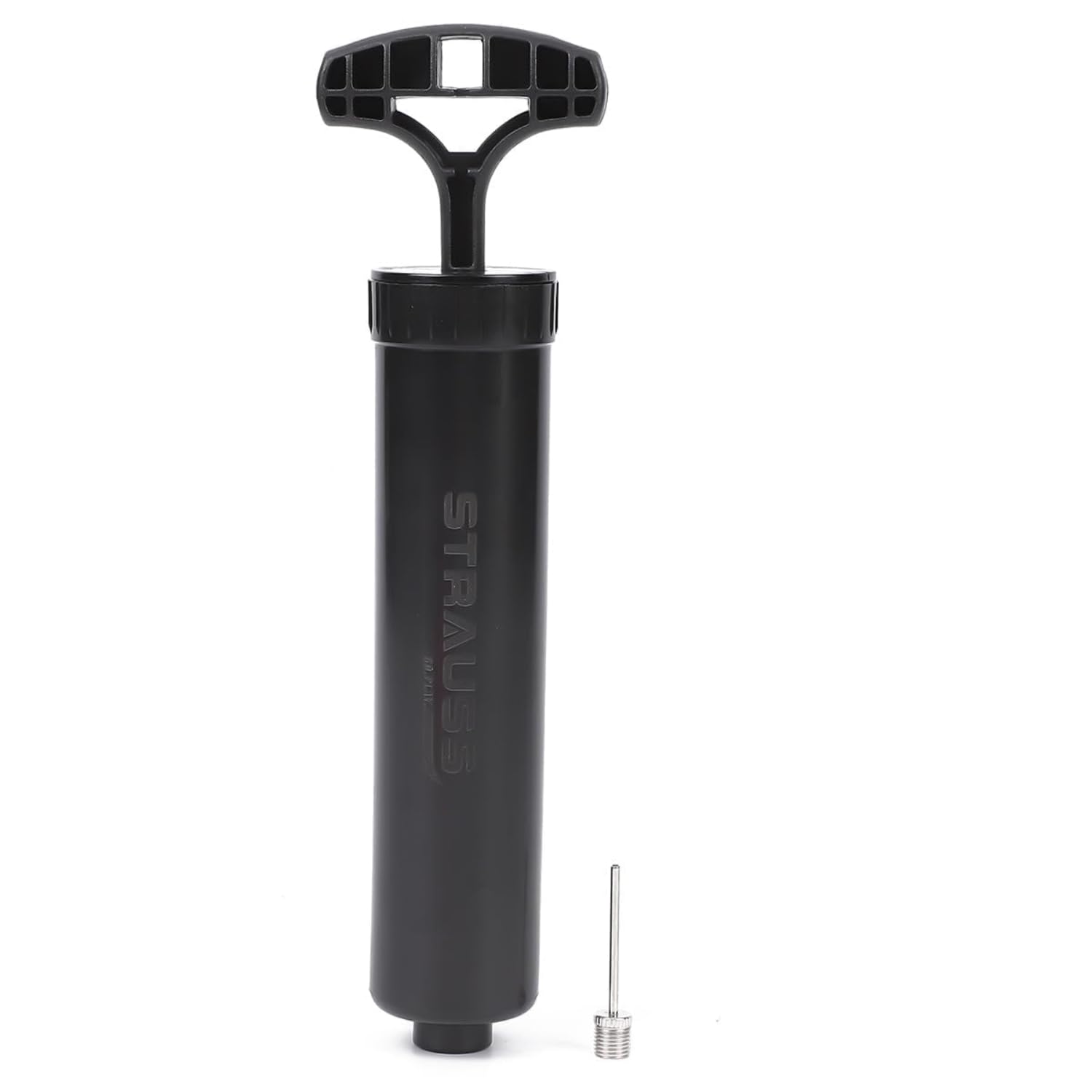 Strauss Hand Air Pump for Sports | Suitable for Football, Volleyball, Basketball, Rugby, Soccer Ball, Other Inflatable Balls | Air Inflator with Stainless Steel Pin (1 pcs), (Black) (B0D841RTYM) Amazon Price History, Amazon Price Tracker