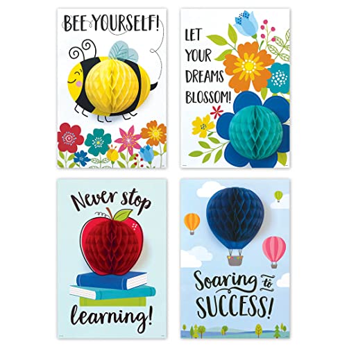 Poster 3D POP Positive Mindset Creative Teaching Press Relief