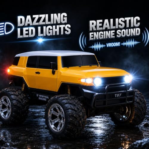 Image of GRAPHENE 1:8 Scale Remote Control Big SUV Car with Inflated Off-Road Tires High-Speed RC Monster Truck Durable Heavy-Duty Body Long Range Easy Control Toy Car for Kids & Adults