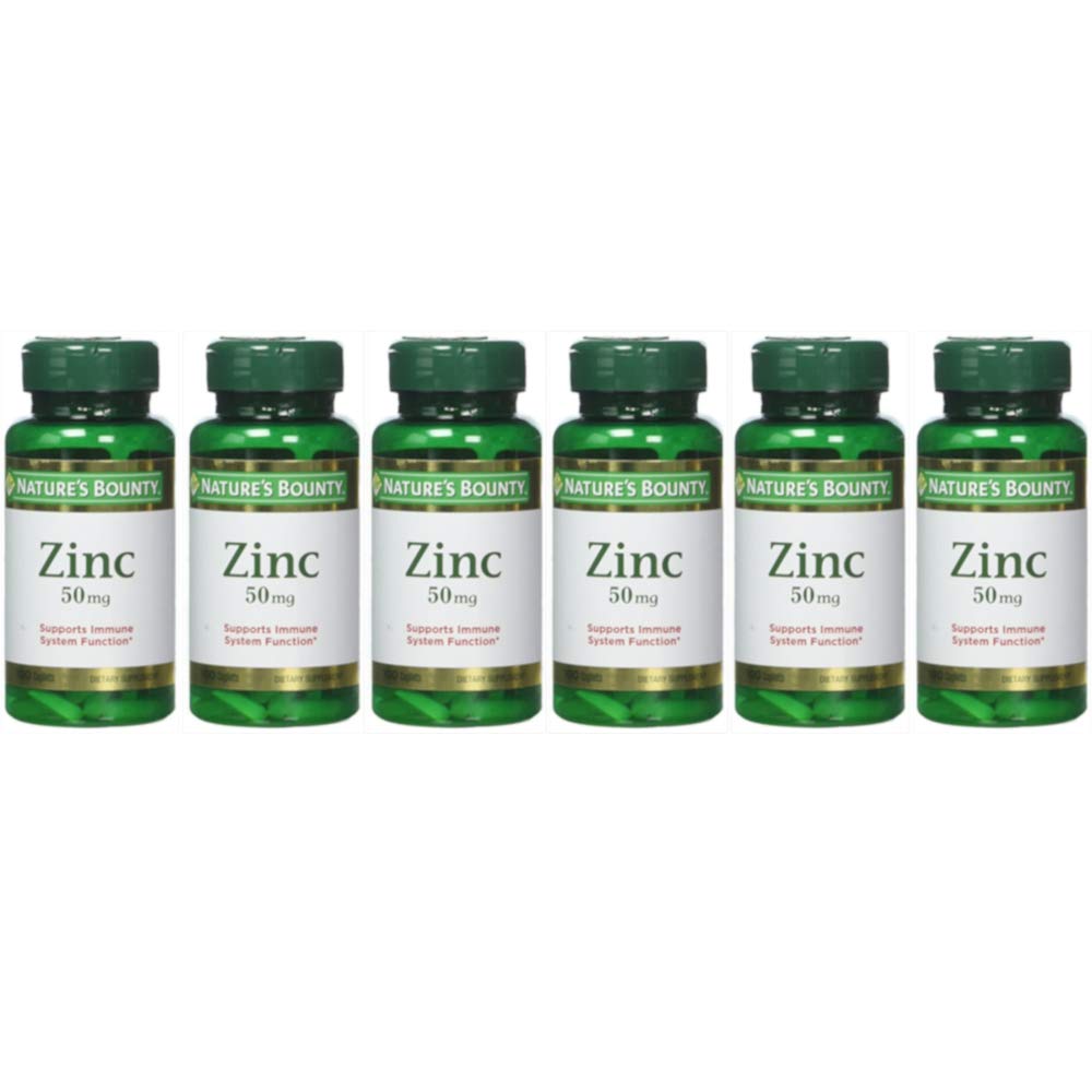 Nature's BountyZinc 50 mg Caplets 100 ea Pack of 6