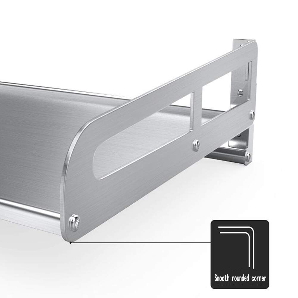 Mensola da parete rimovibile in acciaio inox e portasciugamani elegante finitura argento versatile organizer per cucina e bagno 35 x 100 cm soluzione durevole e salvaspazio per uso domestico