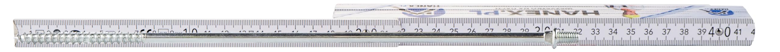 KLIMAS Tassello per telaio 12 x 300 mm con vite 8 x 305 mm (testa filettata M8), morsetto per tubo a vite (25 pezzi)
