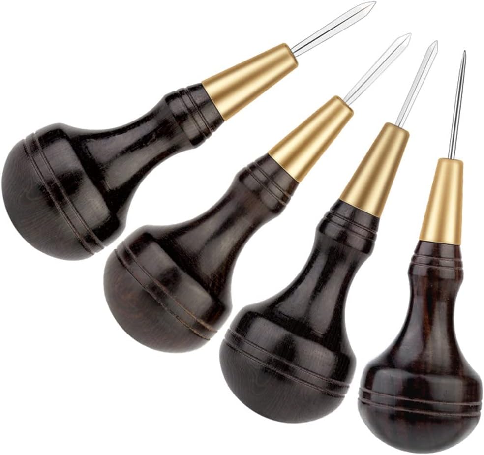 Handmade Leather Goods DIY Sandalwood Diamond Awl Rosewood Diamond Cone Leather Awl Diamond Cone(E)