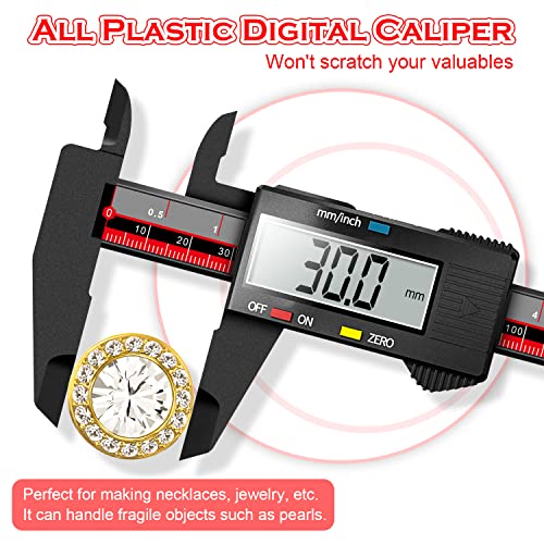 Digital Caliper, Qfun Caliper Measuring Tool Electronic Micrometer