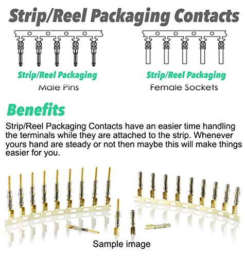 40 Pairs Molex Pins 18-24AWG Male & Female 0.062" Male & Female Crimp Pin 1561-(P901) L