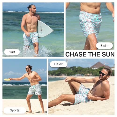 Image of Kanu Surf Men's Big Viper Extended Size Stripe Swim Trunk