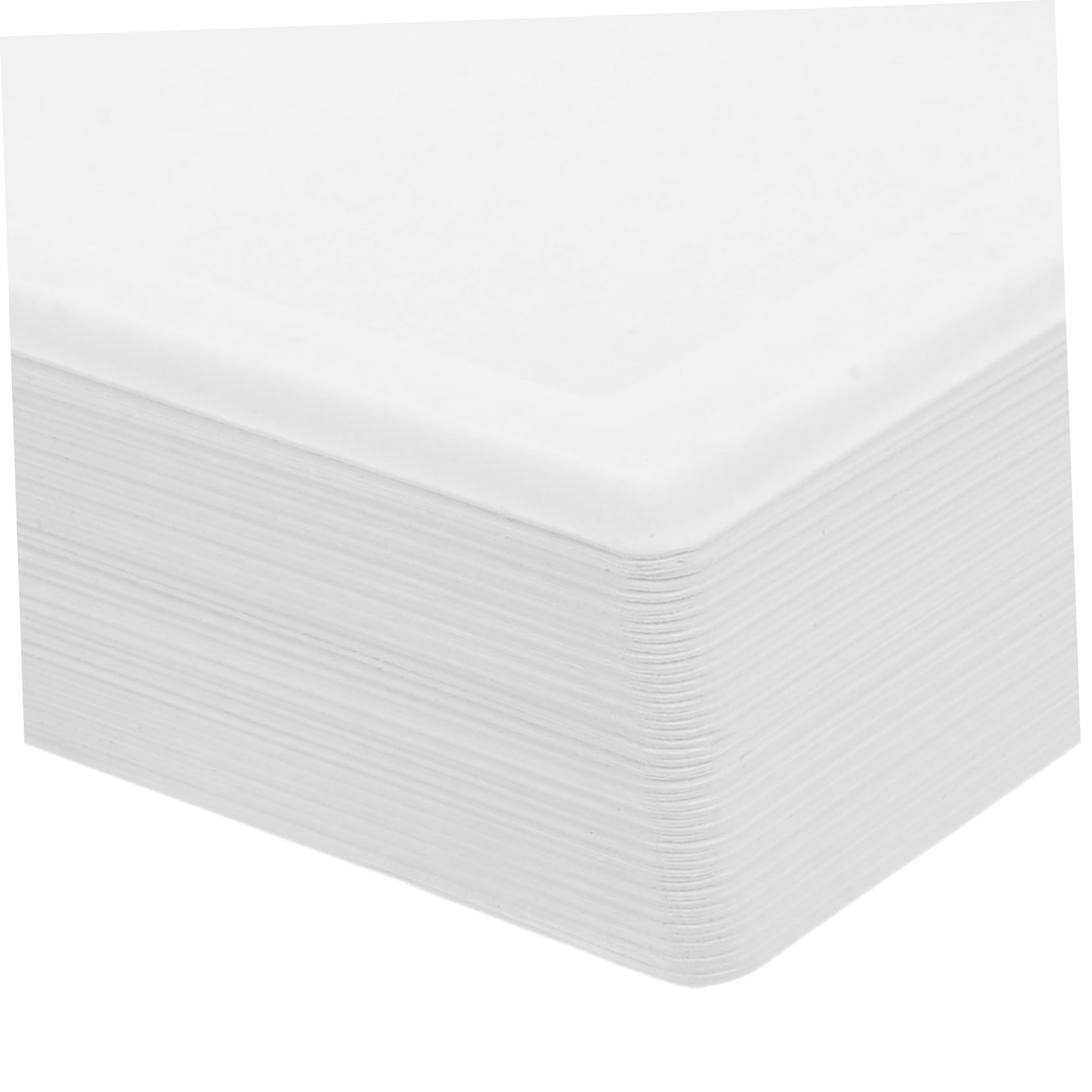 POPETPOP Assiettes en Carton Jetables Épaisses 50 Pcs, Blanches, 8 Pouces | Forme Moderne, Usage Micro-ondes, Lot Pratique pour Fêtes et Baby Shower
