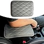 Pincuttee Car Center Console Pad Cover,Armrest Seat Box Cover Protector Universal,PU Leather Car Armrest Seat Box Cover,Car Interior Accessories(Grey,1PC)