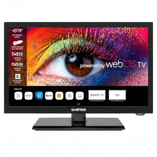 Sniper 22″ SMART LED Camping TV – webOS – Bluetooth...