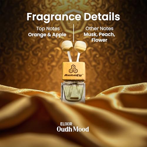 Image of Autofy ELIXIR Vent Perfume for Dashboard Perfume Diffuser Car Fragrance Car Air Freshener Car Accessories for Interior All Cars Long Lasting Car Perfume & Freshener [10ML] (Oudh Mood)
