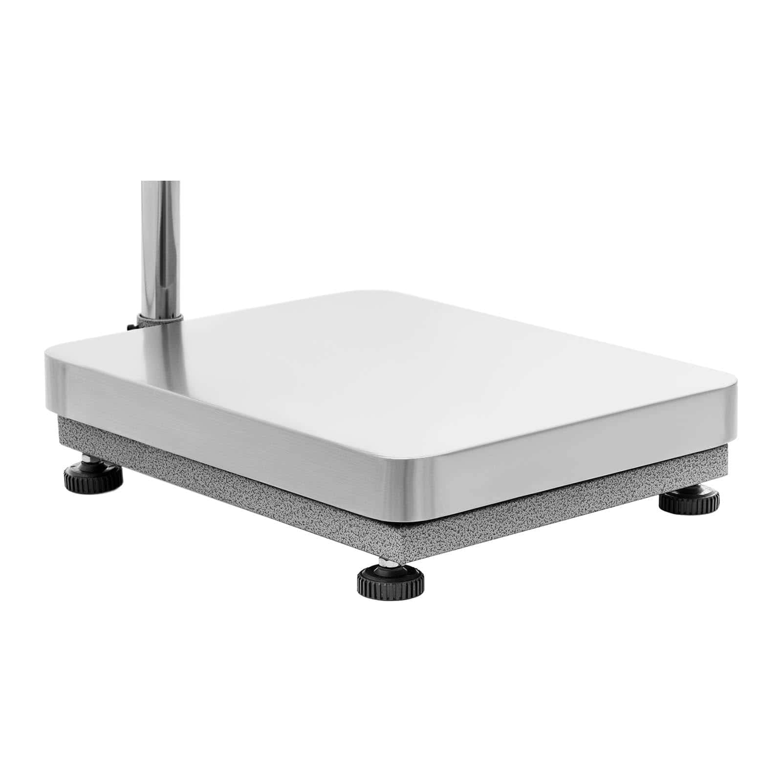 Steinberg Systems SBS-PF-300/10A Plattformwaage Warnleuchte 300 kg / 0,005 kg 400 x 500 x 122 mm kg/lb Bodenwaage Waage Industriewaage mit Signalleuchte Kontrollampel