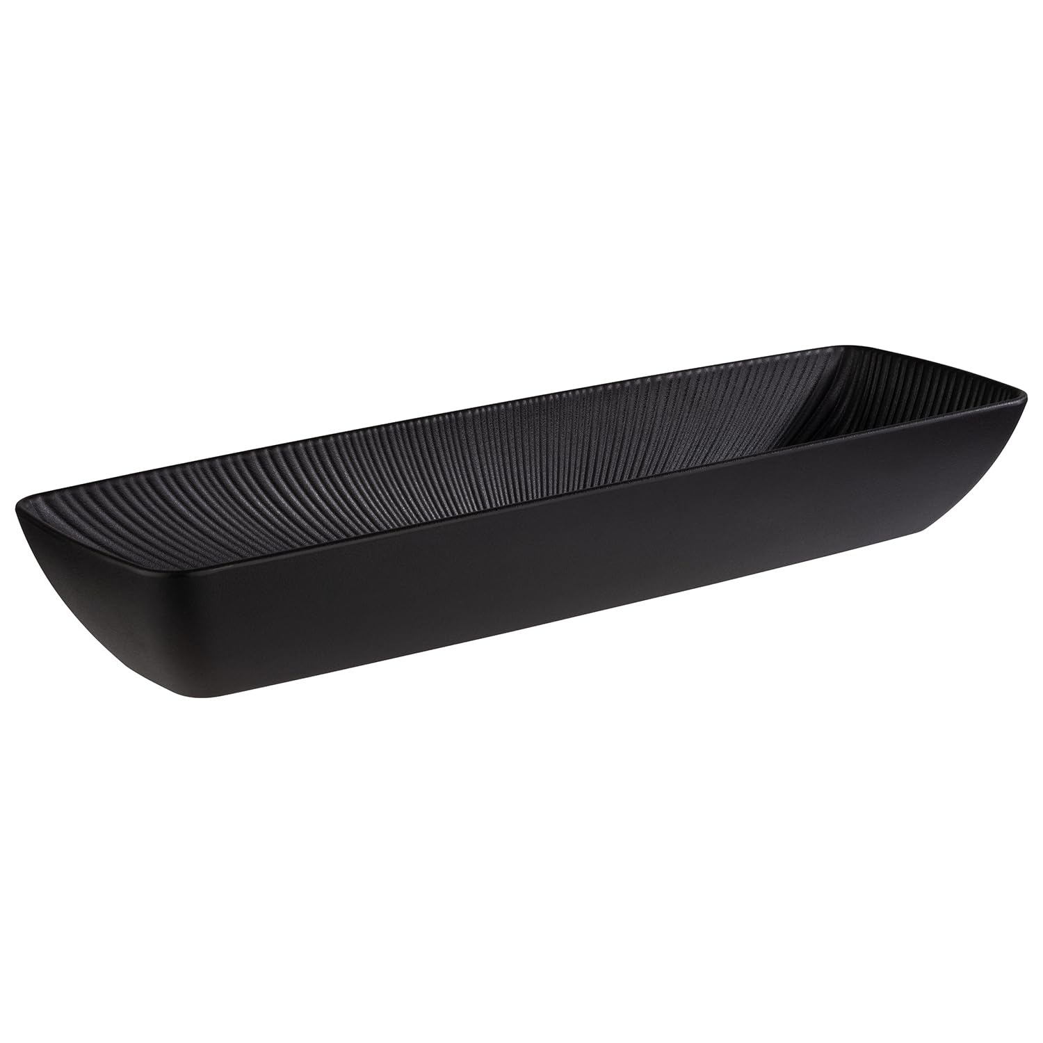 APS 85279 Bac GN 2/4 -NERO- en noir, 53 x 16,2 cm, Hauteur 7,5 cm, 3,5 litres