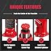 BIG RED T92003B Torin Hydraulic Welded Bottle Jack, 20 Ton (40,000 lb) Capacity, Red
