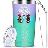 Novelty Friend Gifts - You are My Person Tumbler with Lid and Straw | 20 oz Insulated Stainless...
