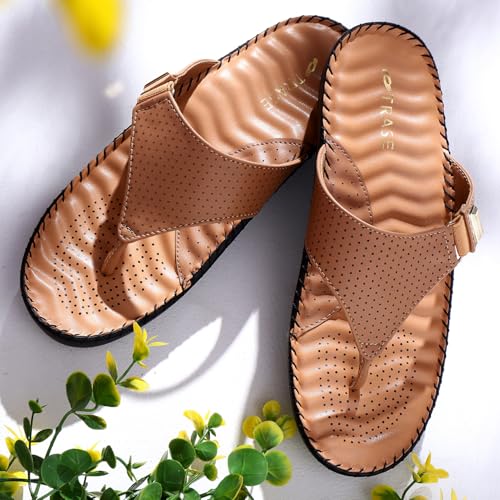 Image of TRASE Orthopedic Casual Slippers for Women | Soft Cushioned Footbed, Arch Support, Adjustable Strap | Ideal for Knee & Foot Pain