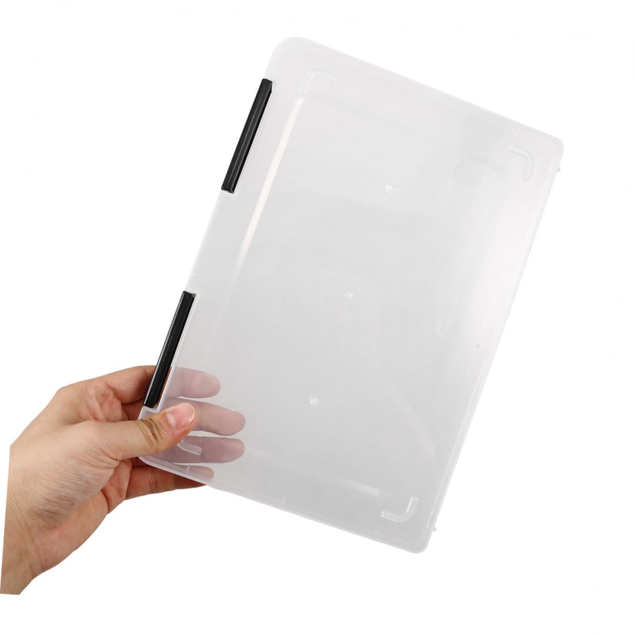 Gadpiparty Lot De 4 Boîtes De Rangement Pour Papier A4 Porte-Papiers Porte-Documents Portable Boîtes De Classement Avec Couvercles Étui De Projet Portable Porte-Documents Organisateur