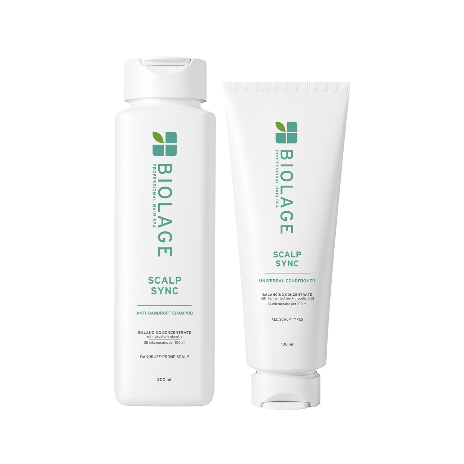 Biolage Scalp Sync Anti-Dandruff 2-Step Combo (Shampoo 200ml + Conditioner 100ml) Helps Remove Dandruff & Balances Scalp upto 72 hrs* Enriched with Piroctone Olamine I For Men and Women-image-43