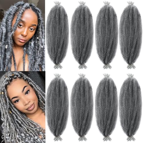 8 Packs Springy Afro Twist Hair 12 Inch Marley Twist Braiding Hair