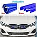 Jaronx Compatible with BMW V Brace Cover for 3 Series G20 Sedan/G21 Touring 2019-2024 330i 330e M340i,Grille Insert Trims V Bar Brace Wrap Covers Compatible with BMW Front Grill Insert Stripes(Blue)