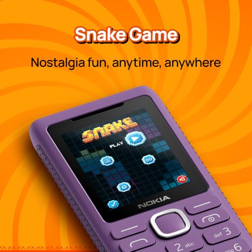 Image of Nokia 110 Power Keypad Phone |Dual SIM,Camera, Long Lasting Battery, Durable Design, Phone Talker, Wireless FM Radio, MP3 Player, MicroSD, 1-Year Replacement Guarantee | Purple