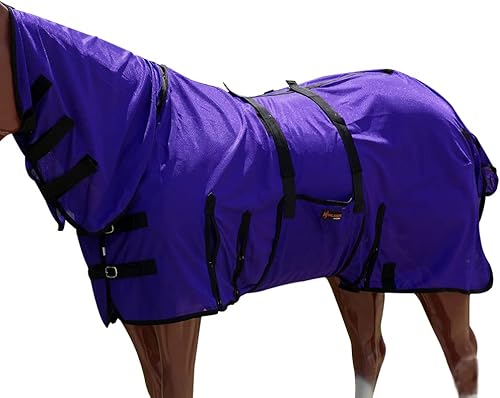 HILASON Hoja de mosca de caballo ultra violeta de 69 pulgadas para proteger los rayos de malla de insectos, mosquitos, caballo, verano, primavera,