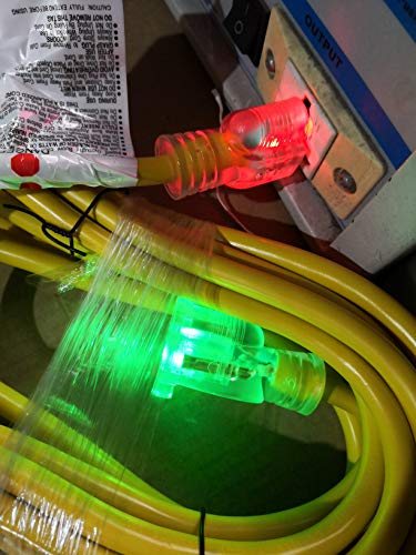 50 Ft 10 3 Power Extension Cord Powerful Heavy Duty 15 Amps, 125 Volts, 1,875 Watt 10 Gauge Extension Cords 50 Foot Outlets Lighted Ends 10/3 Extension Cord 50 Ft #TOP2