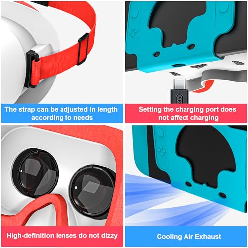 Gafas VR para Switch que eliminan el mareo con lentes ajustables 7
