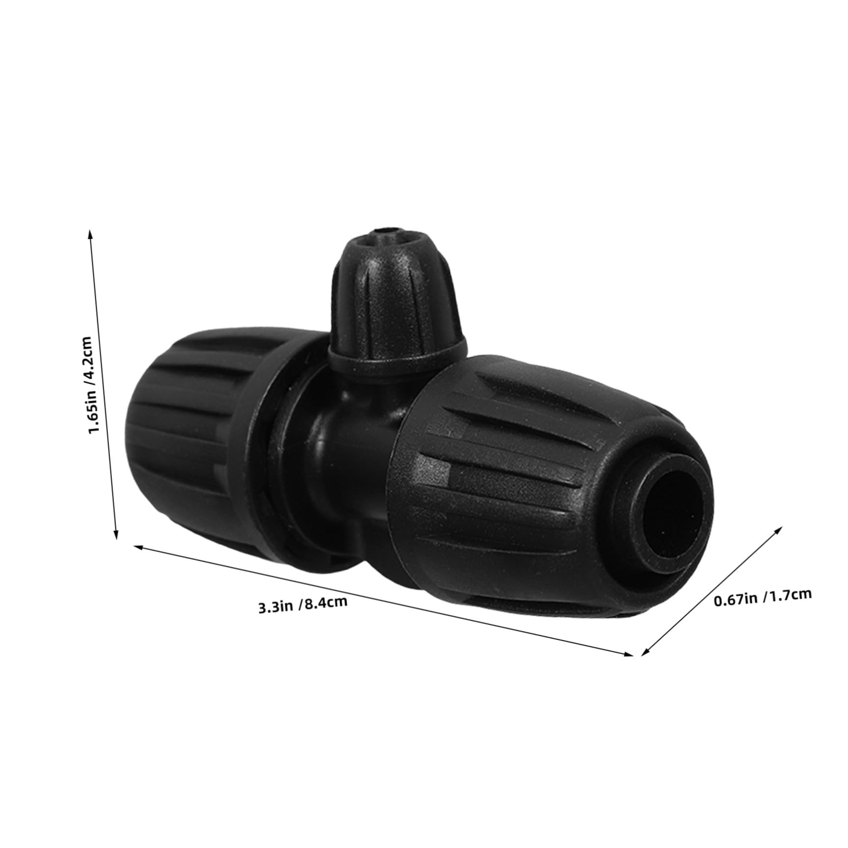 YARNOW Raccordi a T per Irrigazione a Goccia, Connettori per Tubo 1/2"-1/4", Struttura di Bloccaggio Sicura in Pp, 30 Pezzi per Giardino