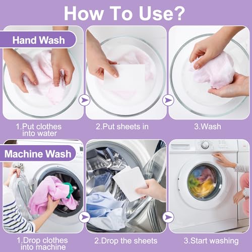 Image of Loopeer 600 Loads Laundry Detergent Sheets Bulk No Leak Laundry Soap Sheets Anti Sensitive Liquidless Laundry Supplies Washing Strips for Home Dorm(Lavender)