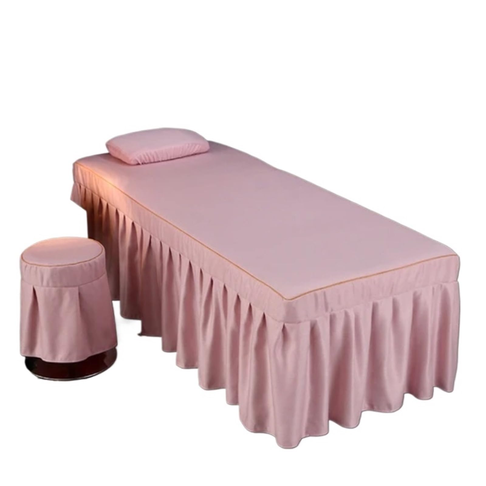 Massage Table Skirt Beauty Salon Massage Table Bed Sheet with Hole Bedskirt SPA Full Cover(Color-06,Square Head 70x190cm)
