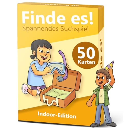 GLÜCKSWOLKE – Finde es I Dein Zuhause neu entdecken I spannende Indoor Schatzsuche - Spiele für Kinder ab 4, 5, 6, 7, 8 Jahre I Kinderspiele als Lernspiele I Geschenk für Mädchen & Junge