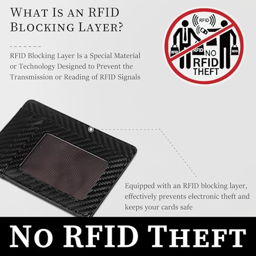 Leather Minimalist Wallet for Men & Women – RFID Blocking Front Pocket Card Holder Wallet, Genuine Cowhide Leather4