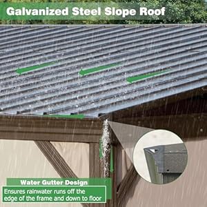 10x12leantogazebooutdoorwallmountedgazeboaluminumframehardtoppergolawithgalvanizedsteelslopingroofforpatiodeckgardenbackyardcurtainandnettingincluded Urban Country Home Decor 10 x 12 lean to gazebo outdoor wall mounted gazebo aluminum frame hardtop pergola with galvanized steel sloping roof for patio deck garden backyard curtain and netting included urban country home decor