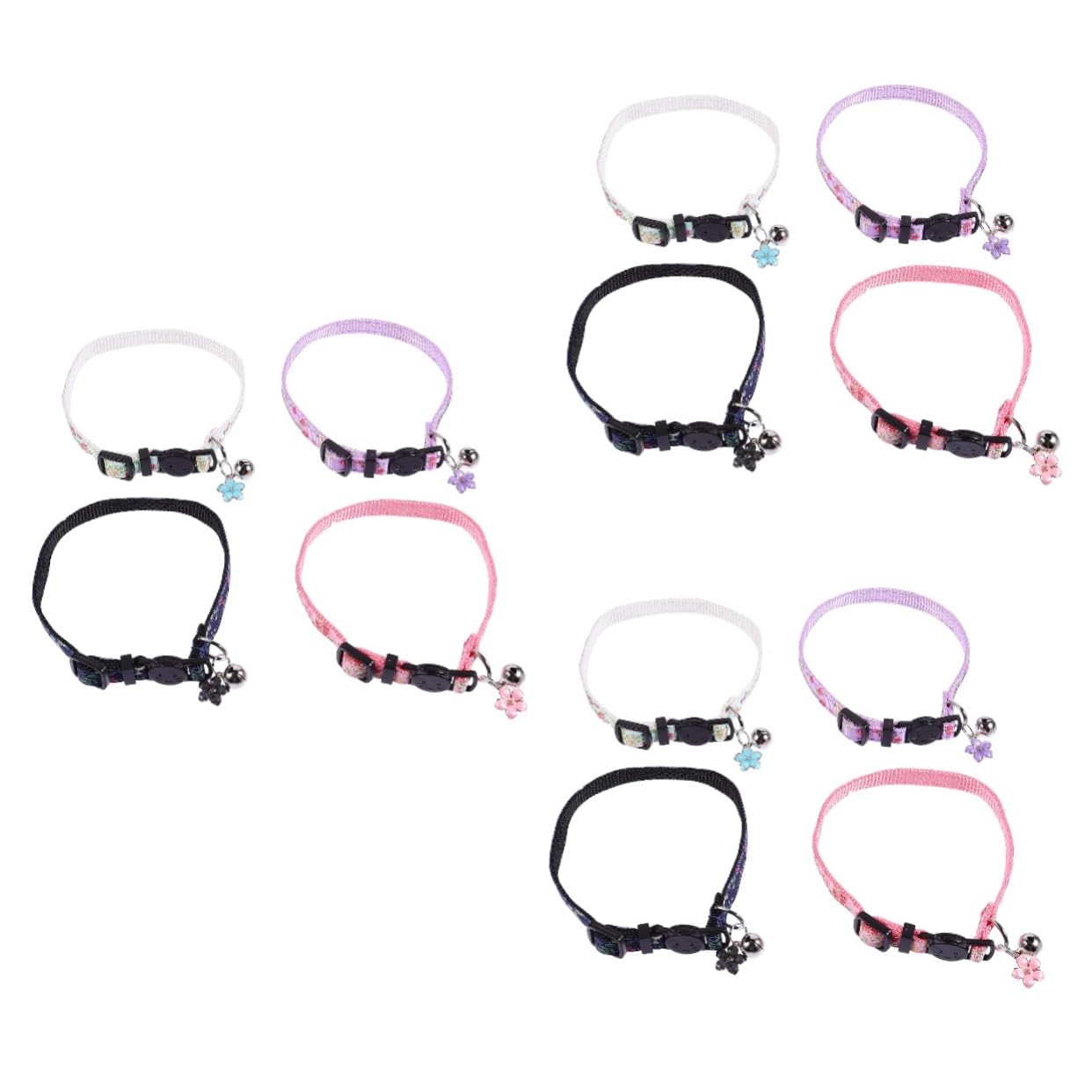 Happyyami 12piezas Collar Floral para Gatos Diseño y Accesorio De Cuello para Mascotas para Fiestas y Ocasiones Especiales