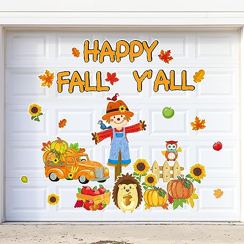 Fall Decorations Garage Door Magnets: Happy Thanksgiving Magnetic Car Refrigerator Fridge Holiday Decor 35 PCS