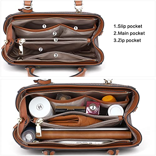 Image of BOSTANTEN Women Leather Handbag Designer Top Handle Satchel Shoulder Bag Crossbody Purses